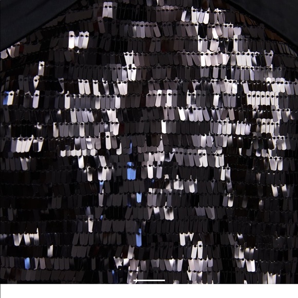 ZARA Contrast Cropped Sleeveless Sequin Halter Top NWT - Picture 9 of 10